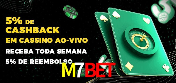 Promoções do cassino ao Vivo M7Bet
